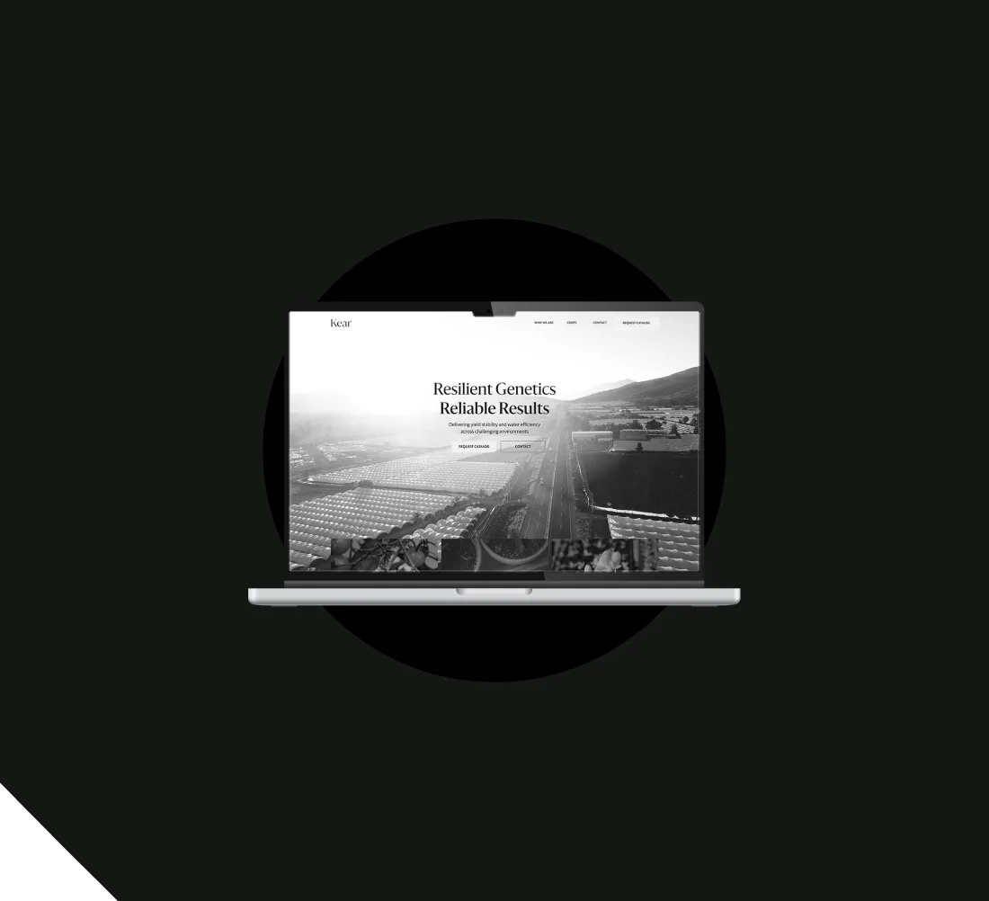 Kear website design by agend