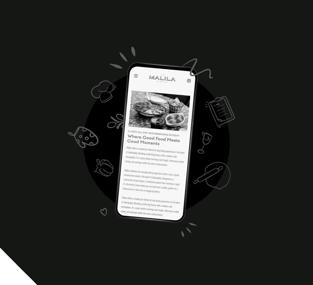 Malila website design by agend